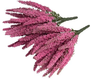 Botanic-Haus künstlicher Erikabusch/Erika mit 24 Stielen Farbe: Dunkelpink (2 Stück)