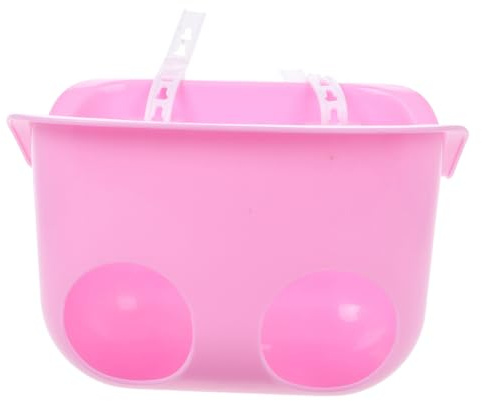 Happyyami Panier De Vélo pour Garçon Fille Panier pour Vélo Tricycle Et Trottinette Design Sécurisé pour Et Couleur Rose pour Transporter Jouets Poupées