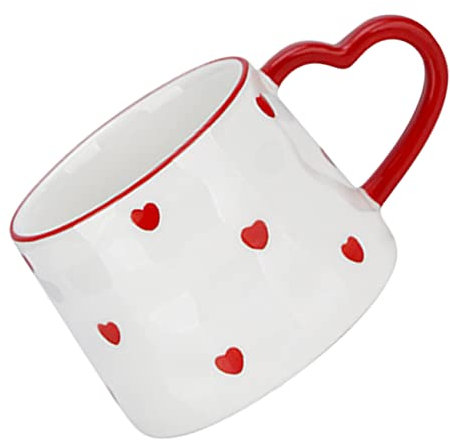 PRETYZOOM Taza De Amor Para Hombre Taza Personalizada De Cerámica Diseño De Corazón