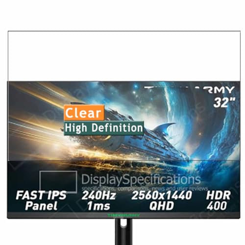 Vaxson 3 Stück Schutzfolie kompatibel mit Titan Army P32A2S2 31.5 Monitor, Display folie folien Displayschutzfolie ( nicht Panzer Schutz Glas folie SchutzGlas nicht PanzerGlas )
