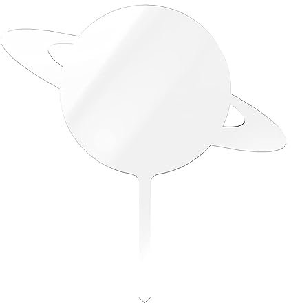 Acryl-Kuchenaufsätze, 7 x 2 mm Dicke, transparente Scheiben, für Babyparty, Geburtstag, Party, Abschlussfeier, Kuchendekoration, 10 Stück