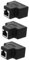 Angoily 3 Pièces sortie réseau routeur Wifi prise multiprise pour splitter ethernet cable ethernet répartiteur de signal répartiteur de port Ethernet répartiteur Plastique Black