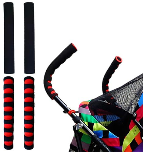 MOLZINY 2 Piezas Fundas de asa para Cochecito de Bebé Protectores para manillar de cochecito Cubre Asa Accesorios de Cochecito Funda de Manillar para Apoyabrazos de Cochecito