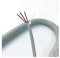 TGDGFKIAS Estiramiento de Cables en Espiral, Cable retráctil en Espiral de 4 Hilos, 0,3 mm², 5 mm de Revestimiento de Poliuretano, Gris, elástico, 1-15 Metros(Stretch 3 Meters)