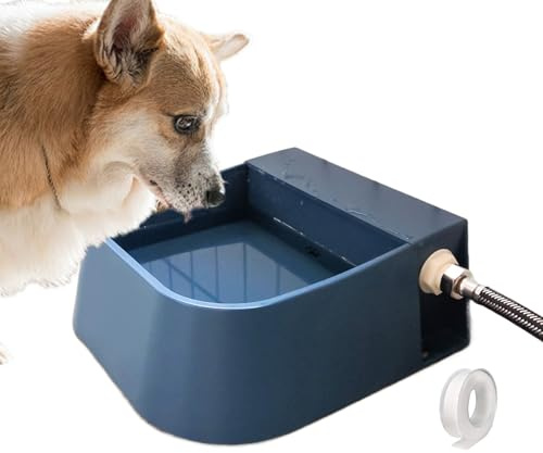 Automatic Water Bowl - Dog Drinker Self-Filling, Pet Water Dispenser Large Quick Connector Drinking Trough Pet Water Dispenser for Dogs Cats Water Dispenser for Cows and Solution Garden Stable