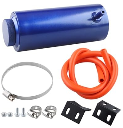 Botella Refrigerante Tanque De Refrigerante Universal Para Radiador, 800 Ml, Depósito Expansión, Desbordamiento, Aluminio Refrigerante de Radiador(Blue)