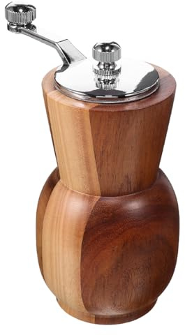 Cabilock Moulin à Poivre Manuel Bois Avec Manivelle Petit Distributeur Épices Pour Barbecue Et Cuisine Moulin à Épices Polyvalent