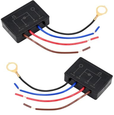 Fllyvly Touchdimmer Modul MTD-EH1503, LED-kompatibel, 20-100 Watt für herkömmliche Lampen, 3-25 Watt für LED Leuchten, für Sensorlampen, elektrische schalter & dimmer Abmessungen 49x34x15mm (2)