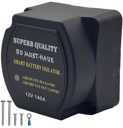 Battery Isolator 12V,Isolatore Accumulatore | Stabilizzatore di Prevenzione Protezione Sicurezza per Auto Moto Rimorchio Imbarcazioni