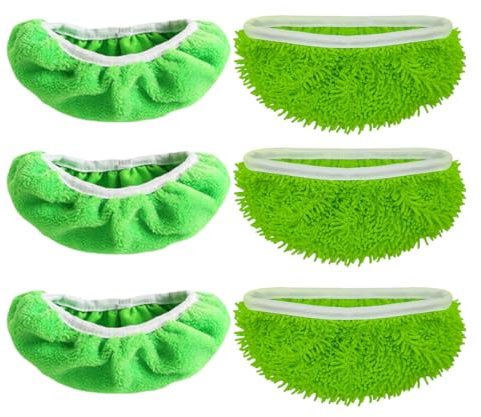 LUDHEP 6 Lingettes Microfibre Réutilisables pour Swiffer, Lavables, Recharges Balais Sols Durs Parquets