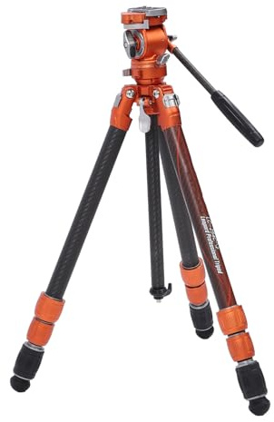 Generic Lightweight Carbon Fiber Travel Tripod for DSLR Compact Design Maximum Height 60.83in Ideal for Outdoor Photography