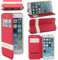 ebestStar - Coque Compatible avec iPhone 6 6S Apple Etui Housse PU Cuir Portefeuille Fenêtre Type View, Rouge [Appareil: 138.1 x 67 x 6.9mm, 4.7'']