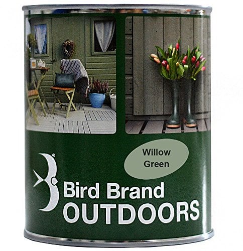 Bird Brand Outdoor Garden Paint Satin Finish (2.5 Litre, Willow Green)