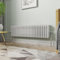 NRG 300 x 1190 mm Gloss White Horizontal Cast Iron Radiator Triple Panel