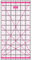 SEMPLIX Patchwork-Lineal Quilt-Lineal, transparent, mit Inch-Skala und Winkelfunktionen, ideal für Patchwork und zum Basteln, 12 x 6 inch (pink)