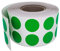 Etiketten Grün 13 mm runde Sticker – 1,3 cm Klebepunkte 1080 Stück von Royal Green