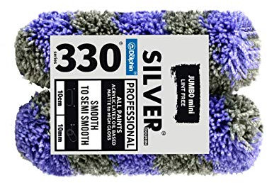 Roller Sleeve 'Jumbo Mini Silver' 10cmx2cm SR10W20_50069