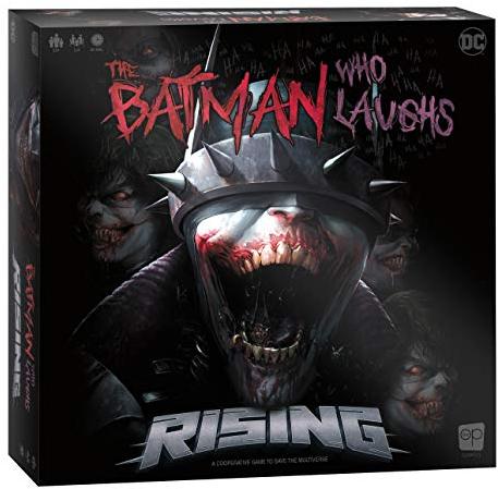 USA-OPOLY , The Batman Who Laughs Rising , Board Game , 1 to 4 Players , Ages 15+ , 60 Minute Playing Time