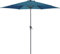 Proloisirs Parasol Rond Aluminium avec manivelle 3m Tilt Bleu