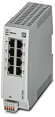 PHOENIX CONTACT FL NAT 2208 Managed NAT Switch 2000, 8 RJ45-Ports 10/100 MBit/s, Schutzart IP20, PROFINET Conformance-Class B