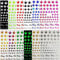 Nail Beauty Decorations Holographic Mixed Pattern 3D Leaves Decor Marijuana Leaf Nail Art Sticker Self-Adhesive