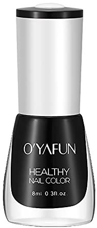 Smooth Silky Bright Nail Polish Easy Peel Off & Quick Dry Water Based Nail Polish 8ml Gel Glow in The Dark Nail Polish (A, One Size)