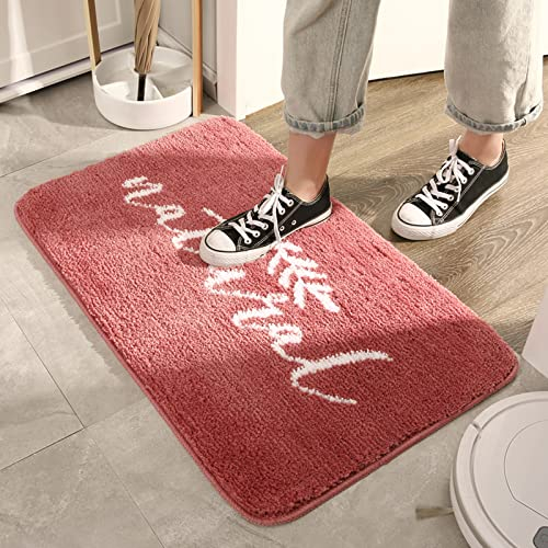 Badezimmerteppich Wassermelone Rot Weiß Badematte Flauschig Mikrofaser Badvorleger rutschfest Duschvorleger Schnelltrocknend Badteppich Waschbar Duschvorleger Verdicken Badematten Badmatte 50x80cm