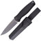 Ganzo G806-BK Coltello a Lama Fissa 8CR14 Lama in Acciaio Inossidabile Manico Ergonomico Antiscivolo Campeggio Caccia Pesca Coltello da Esterno con Fodero (Nero)