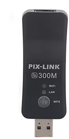 Elprico Ripetitore WiFi USB, Ripetitore Wireless USB Mini 300M, Amplificatore di Segnale AP WiFi Smart TV Adattatore di Rete