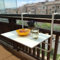 HAVERN Balkon-Hängetisch, klappbarer Liegetisch, klappbarer Wandtisch aus Metall, Werkbank, Esstisch, Schreibtisch, klappbare Gartenmöbel, höhenverstellbar