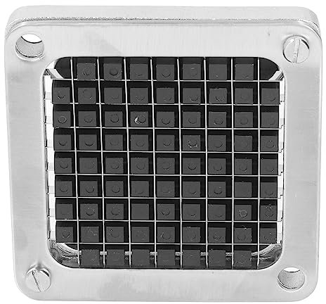 Lame de Rechange pour Coupe-Frites, Assemblage de Lames et Bloc Poussoir pour Coupe-Frites Commercial, Lame de Découpeuse Manuelle de Pommes de Terre en Acier Inoxydable pour (9mm)