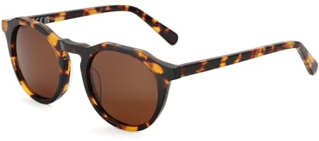 ZENOTTIC Vintage Polarisierte Sonnenbrille für Herren und Damen Retro Rund mit UV400 Schutz