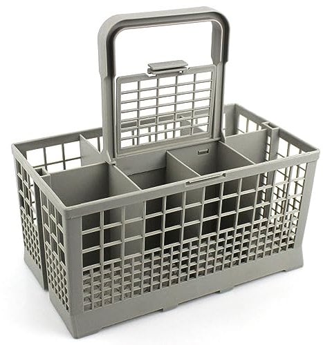 Premium Universal Besteckkorb Spülmaschinenkorb passend für AEG, Bosch, Bauknecht, Gorenje, Miele, Neff, Privileg, Siemens, Whirlpool, Zanussi, uvm. Geschirrspüler | Maße: 24 x 14 x 24,5 cm | Zubehör