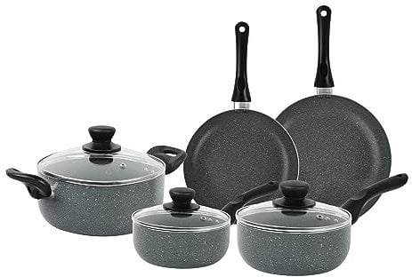 Velker - batteria da cucina a induzione 8 pezzi - kit pentole a induzione con rivestimento antiaderente adatto a tutti i piani cottura. Set pentole cucina