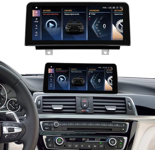 Android 13 Car Radio 10,25'' Touchscreen für BMW 3 Series F30/F31/F34/F35 4 Series F32/F33/F36(2013-2016) mit NBT, Multimedia Autoradio unterstützt Apple Carplay, Android Auto, Mirror Link, 8G+256G