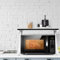 Soporte para Microondas Horno Estantería de Almacenamiento para Microondas Multifuncional Armario de Cocina Encimera de Cocina-65 * 54 * 30cm-negro
