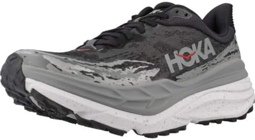 HOKA Mens Stinson 7, Black/Outer Orbit, 6 UK