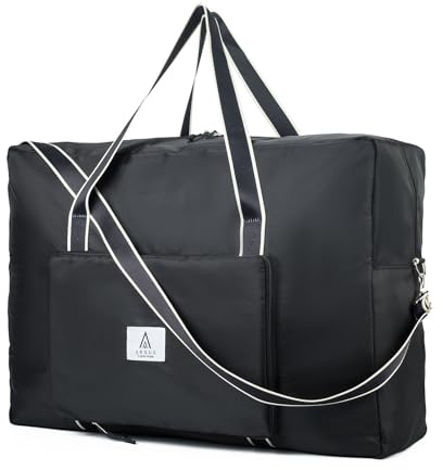 Arxus Große Faltbare Reisetasche 60L Handgepäck Tasche Damen Weekender | Transporttasche mit Schultergurt, Aufbewahrungstasche für Reisen, Camping, Umzüge