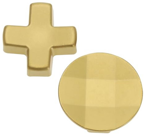 LT Easiyl 2Pcs Metal D-Pads Paddles Replacement Parts Directional Pad Kits Compatible with Xbox One Elite Series 2 Compatible with Xbox Elite 2 Core, Gold