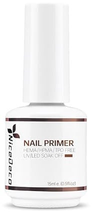 Nicedeco Primer für Gelnägel 15ml Nail Primer Nail Prep Natural Air Dry Nail Bonding Primer für Acrylnägel Gel Nagellack Acrylpulver