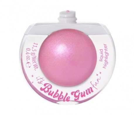 essence it's Bubble Gum fun liquid highlighter, Nr. 01, Pink, hochpigmentiert, schnelltrocknend, schimmernd, vegan, ölfrei, ohne Parabene, ohne Mikroplastikpartikel, 1er Pack (11.5g)