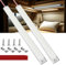 Zenovate Barra LED 12V, 120 LED Barra Luminosa 12V 1600LM 10W Barra Striscia Lampada, Luci Led Auto Interni con Interruttore per Auto, Camper, Camion, Furgone, Barca, Rimorchio-2 Pezzi
