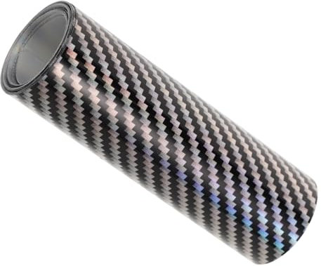 Beatifufu Vinylfolie Auto Hochglänzende Carbon Fiber Folie Selbstklebend Langlebig Für Einfache DIY-anwendungen Und Fahrzeugschutz Zur Reparatur Von Kratzern Für Dekorative Effekte