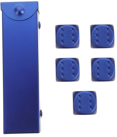 BESTonZON Würfel Aus Aluminiumlegierung Kleine Bastelwürfel Als Würfelspiel-Requisite Kompakt Und Tragbar Für Partys Und Spiele