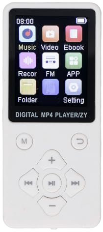 Lettore MP3, Lettore Portatile Anti-interferenza, Ampia compatibilità, Elegante per Palestra e Fitness (WHITE)