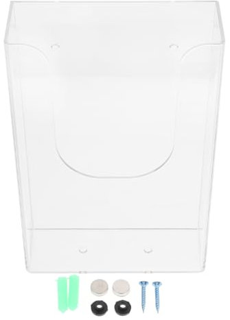 DIYEAH Büro-aufbewahrungsbox Für Wand Transparent Aus Kunststoff Dokumenten-organizer Wandmontierte Dateibox Aufbewahrungshalter Für Broschüren