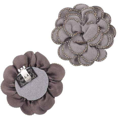 VALICLUD 2pezzi Clip Per Scarpe Con Fiore Raso e Strass Accessori Eleganti e Rimovibili Per Sposi e Matrimonio Inverno Decorazioni Versatili Per Tacchi e Scarpe Da Sposa