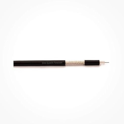 SILEXFIBER Silex® Cavo coassiale RG223 | Flessibile | 50 Ohm Alta resistenza esterna e interna PVC | Basse perdite | Sistemi: SDI, RF, WiFi, GSM, 3G, 4G, LTE | 500 metri