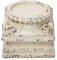 Sintosin Shabby Chic Plinth Stand for Display, Small Indoor Plant Stand White, Rustic Column Pedestal Base, Unusual Ornaments for The Home