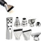 8 Stück Heißluft Zubehör Set, 35-40mm Edelstahl Heißluftpistole Düsen Heißluftfön Aufsätze, Wärmeheizgebläse Spitze Reduzierdüse Reflektordüse Breitstrahldüse für Heißluft Lötstation Reparaturwerkzeug